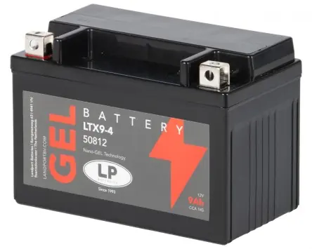 Billig Batterie LANDPORT Gel LTX9-4 12V 9Ah kompatibel für BMW S 1000 RR, Honda CB, CBR, FES, KTM Duke, Kymco Agility, Suzuki Burgman, Yamaha MT-07