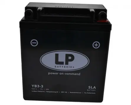 Sale Batterie LANDPORT LB3-3 12V 3Ah, 98x56x110mm kompatibel für Simson Star 25 50 80, Honda Lead 125, SH Scoopy, Suzuki DR 600 650, Yamaha TZR 125, XT, YB