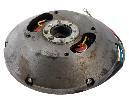 Lichtmaschine / Zündung Set UNI AUTO Zündungsgrundplatte mit Polrad 6V kompatibel für Vespa T1, T2, TS 125, T4, VBA, VBB 150, GT, Sprint, Super Sonderaktion