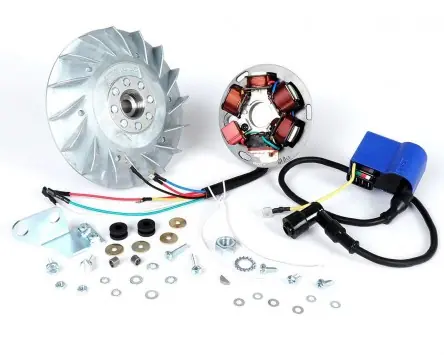 Markenware Umrüstkit Zündung Touring 12V Largeframe mit Batterie 1600g BGM PRO kompatibel für Vespa P80X, P125X, P200E, P150S, P200E, PX125E