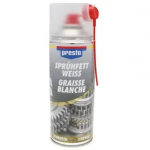 Billig Sprühfett PRESTO weiß transparent 400ml