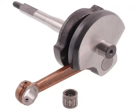 Zertifiziert Kurbelwelle Ersatz 10mm kompatibel für Piaggio Boss, Bravo, Ciao PX, Vespa Ciao, Grillo, SI 50 Mofa Moped
