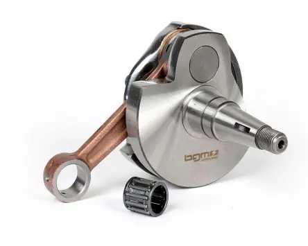 Letzte Chance Kurbelwelle BGM Touring Drehschieber 57mm Hub, 105mm Pleuel, kompatibel für Vespa PX125, PX150 Ersatz Austausch