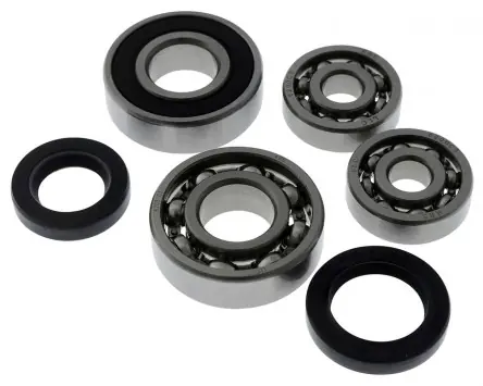 Jetzt Kaufen Getriebelagersatz für Minarelli liegend / stehend, kompatibel für Aprilia SR 50, Yamaha Aerox, Neos MBK Nitro, Booster Roller Ersatz Lager Set