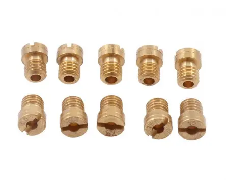 Top-Preis Hauptdüsenset STREETLIGHTS Dellorto 5mm 10 Stück 70-92 kompatibel für Suzuki, MBK, Aprilia