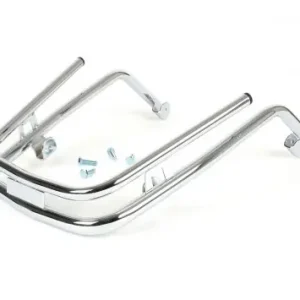 Sto遱tange vorne MOTO NOSTRA Doppelrohr chrom kompatibel f黵 Vespa PX80-200, LML Star, Stella Ersatz Sturzb黦el Schutzb黦el Top-Angebot