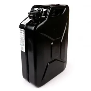 Benzinkanister FA ITALIA 20L Metall-schwarz (RAL9005) Universal Roller, Motorrad, Quad, KFZ Letzte Chance