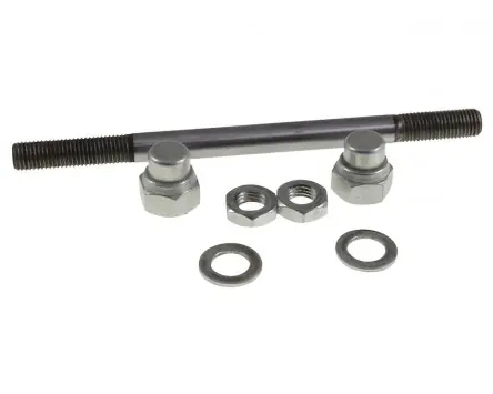 Must-Have Vorderradachse Trommelbremse Set UNI AUTO für Lambretta LI, LIS, SX, TV (Serie 1-2), DL 125-200, GP 125-200 Ersatz Achse vorne