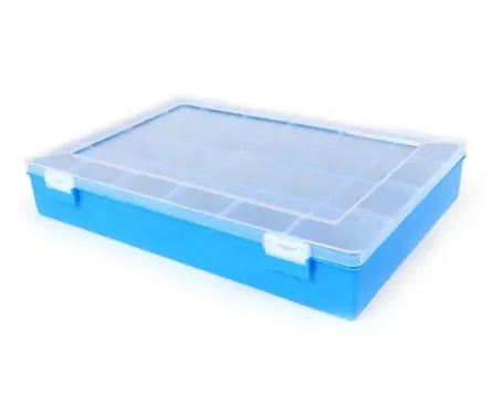 Sortierbox / Schraubenkiste HÜNERSDORFF 225x335x55 mm, blau kompatibel mit Roller, Motorrad, Moped, Universal, Werkstatt, Garage Sonderaktion