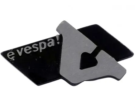Günstig Schriftzug eVespa!, Gepäckfach Aluminium,