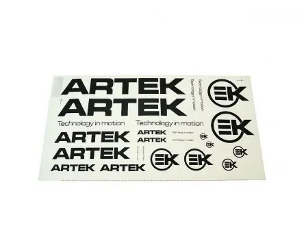 Jetzt Bestellen Aufklebersatz ARTEK 44x23cm