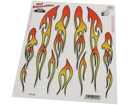 Markenware Aufklebersatz Flammen 2x24cm