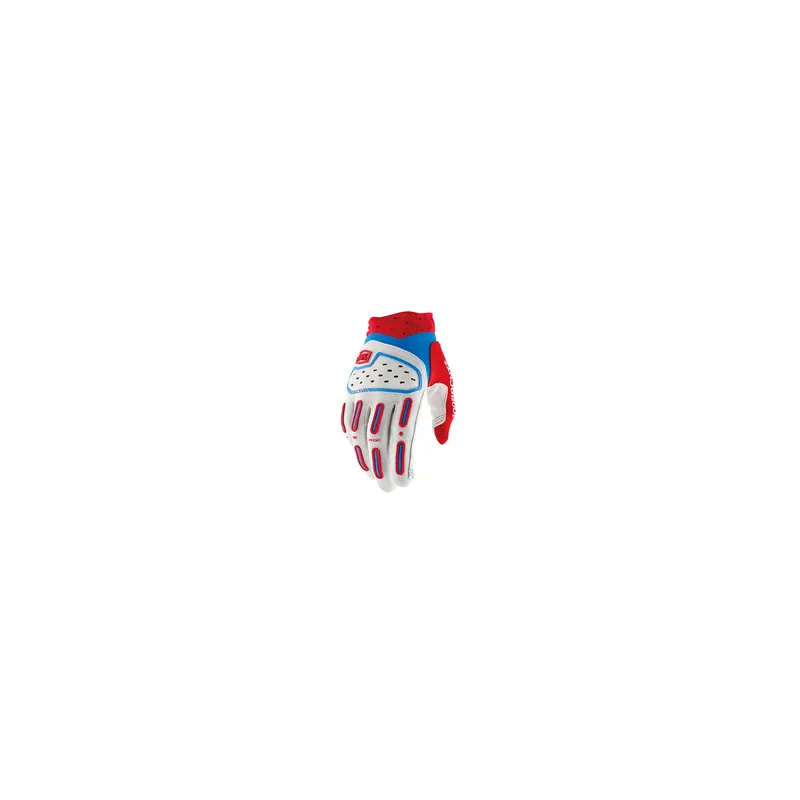 Handschuhe 100% Airmatic 2 Red White Blue Letzte Chance