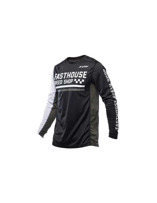 Expressversand Trikot Fasthouse Grindhouse Hudson Black White