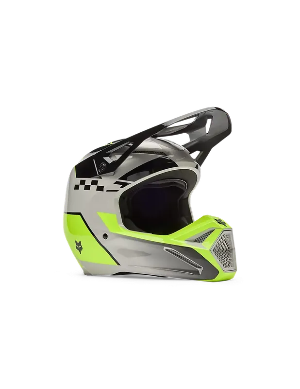 FOX Helm V1 Collect Grey Yellow Heißes Angebot