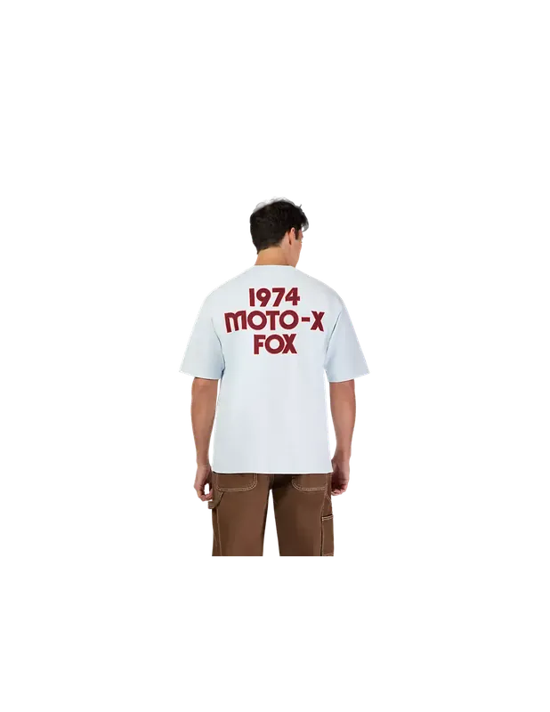 Zertifiziert T-Shirt Fox Moto-X Oversized Pale Blue