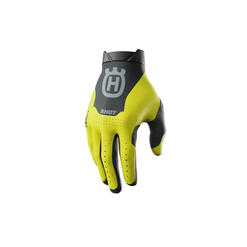 Geprüft Gloves Shot Lite Husqvarna schwarz 2025
