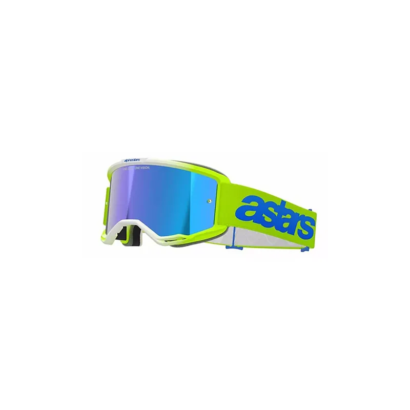Alpinestars Vision 5 Blaze MX-Brille Fluo Gelb Blaue Spiegellinse Saisonangebot