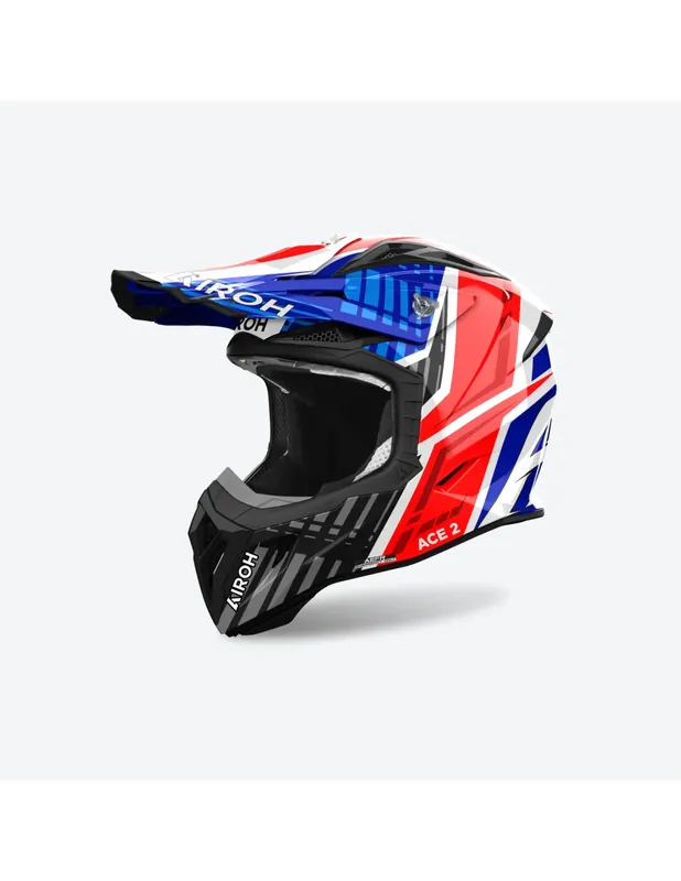 Solange Der Vorrat Reicht Helm Airoh Aviator ACE 2 Proud Blue/Red Gloss