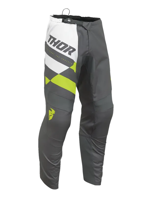 Expressversand Pant Thor Sector Checker Grey Fluo Yellow