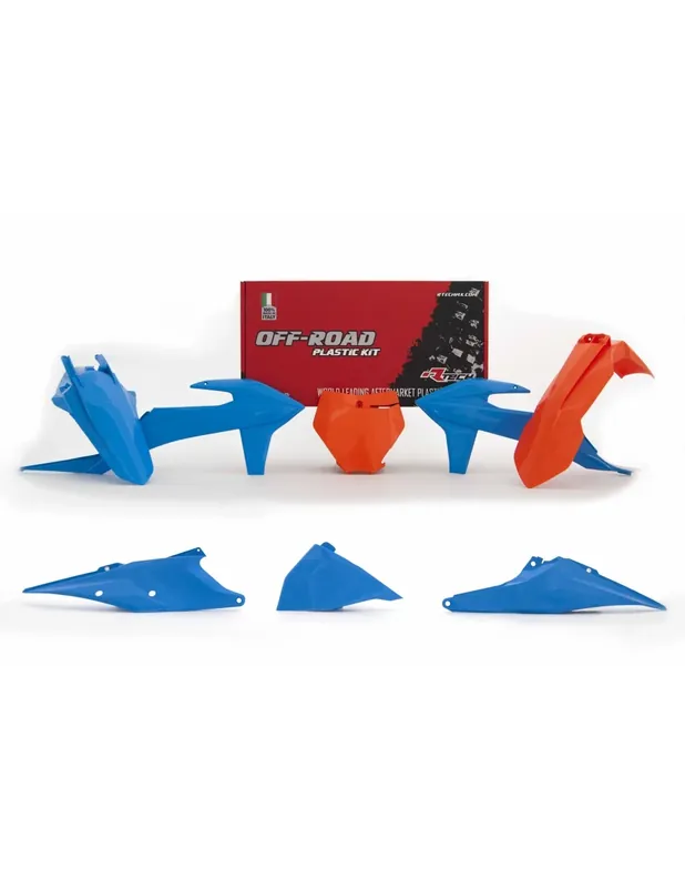 Ausverkauf Plastikset Rtech Ktm light blaue orange KTM SX SXF 19-22