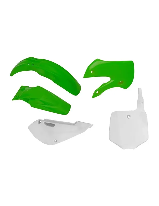 Schneller Versand Plastikset motocross Rtech Kawasaki oem