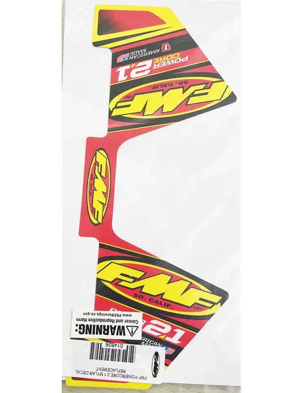 FMF DECAL REPLACEMENT POWERCORE 2.1 MYLAR Heißes Angebot