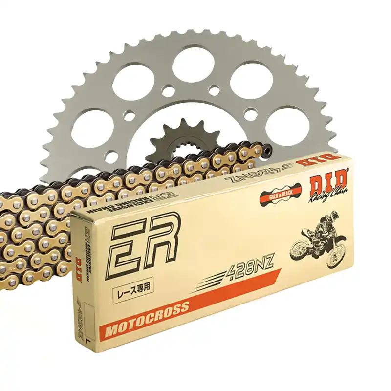 Must-Have DID Kettensatz für Honda CG 125 04-08 428 NZ Kettenkit