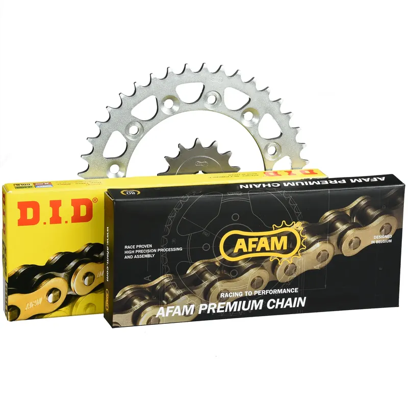 Kettenkit Kette + Kettenrad + Ritzel (für Honda CB 125 F CBS JC 84A 125ccm 2023 ) Neue Kollektion