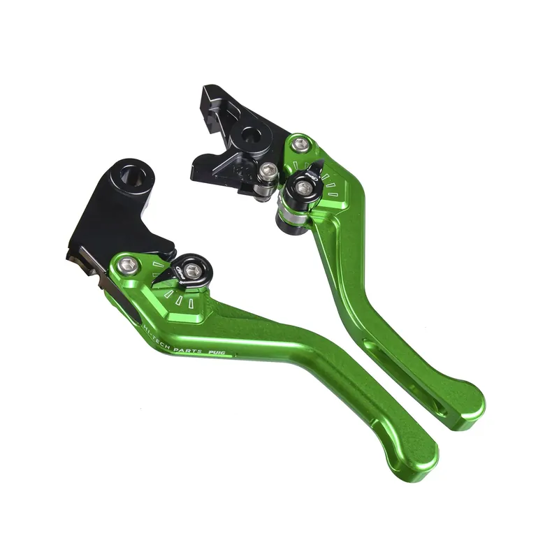 Versand Am Gleichen Tag PUIG Bremshebel + Kupplungshebel Set v3 kurz grün (für Yamaha YZF-R6 RJ11 06-07 )