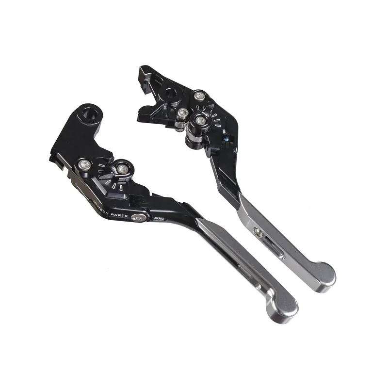 PUIG Bremshebel + Kupplungshebel Set v4 lang silber (für KTM 1390 Super Duke R ABS 24 ) Garantierte Lieferung