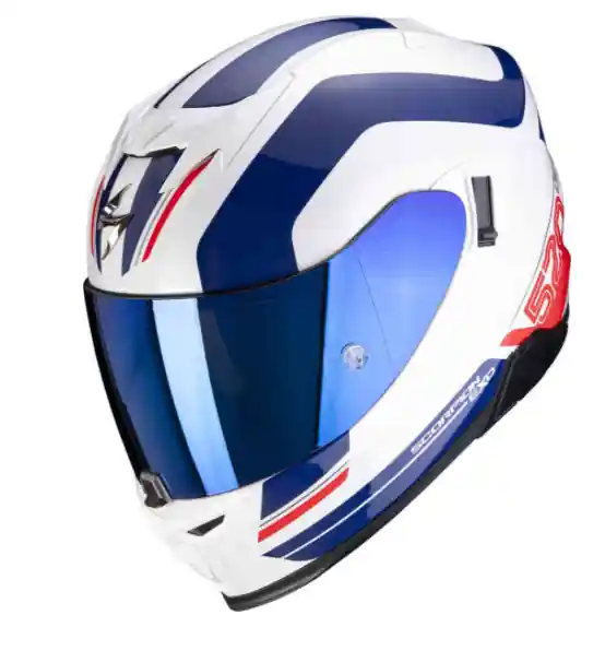 Top-Preis Scorpion EXO-520 AIR LEMANS Integralhelm Weiss-Blau-Rot Gr. L