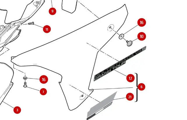 DUCATI Multistrada V4 GT Seitenverkleidung links Wochenendangebot