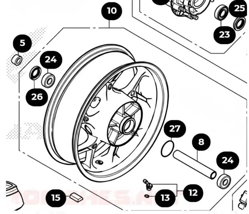 HONDA Radgruppe CMX1100 Pos.10 Abverkauf