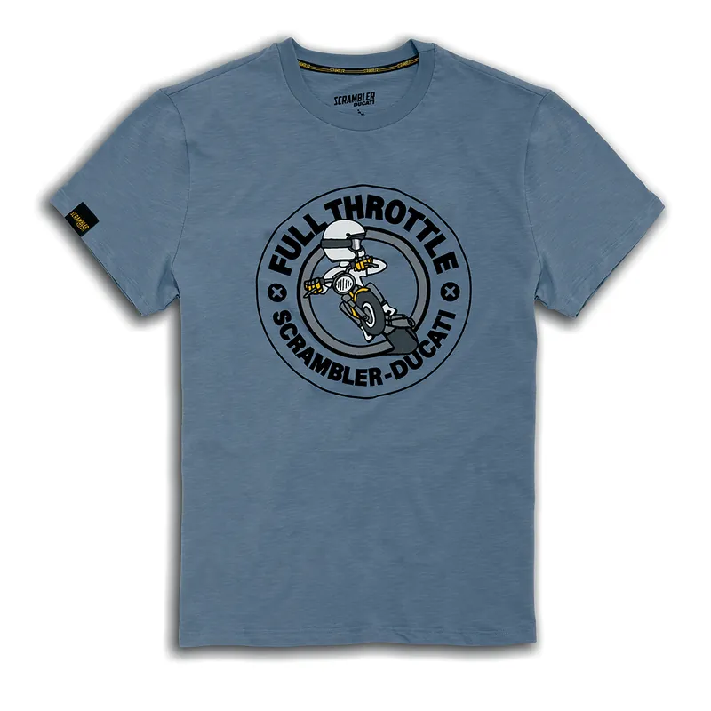 Ducati T-Shirt Full Throttle RUMBLE Scrambler Heißes Angebot