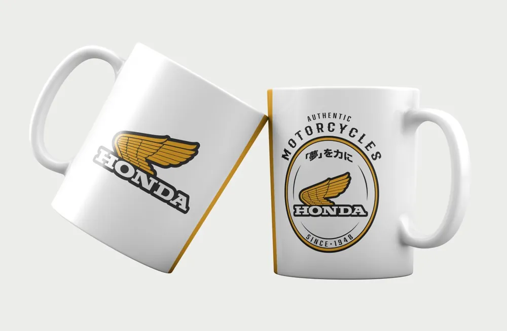Schneller Versand HONDA TASSE VINTAGE WEIß