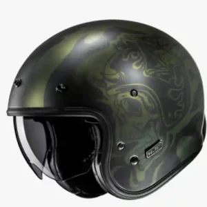 HJC Jet Helm m. Visier V31 FLAME MC4SF Zertifiziert