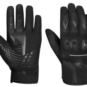 Nur Heute Germot Motorrad Sommer Handschuh CARY schwarz