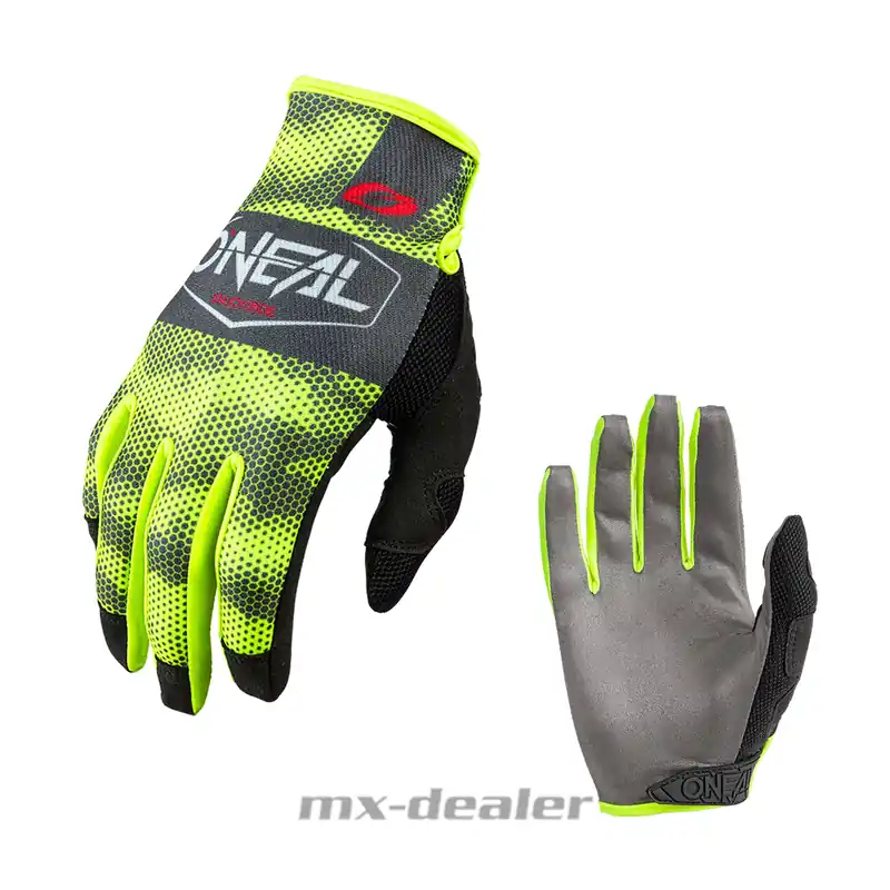 Neu Im Sortiment Oneal Mayhem Handschuhe Covert Neongelb Grau MTB MX Motocross Cross Enduro