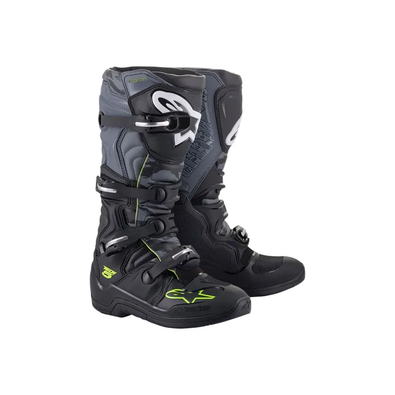 Mega-Angebot MX Stiefel TECH5 schwarz/GY/YL FL 8