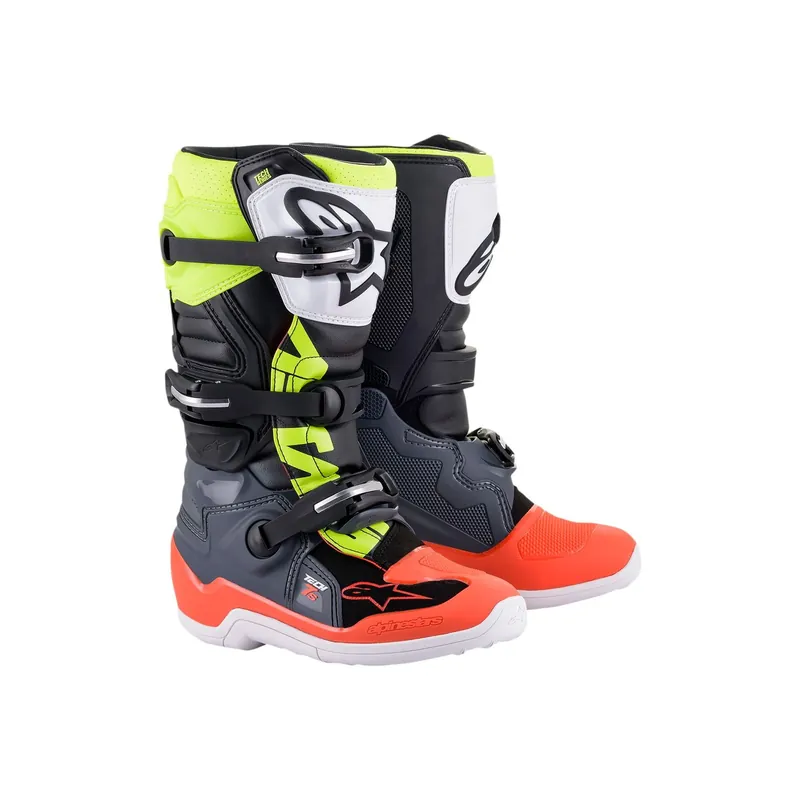 MX Stiefel TECH7S GY/rot/YL 2 Saisonangebot