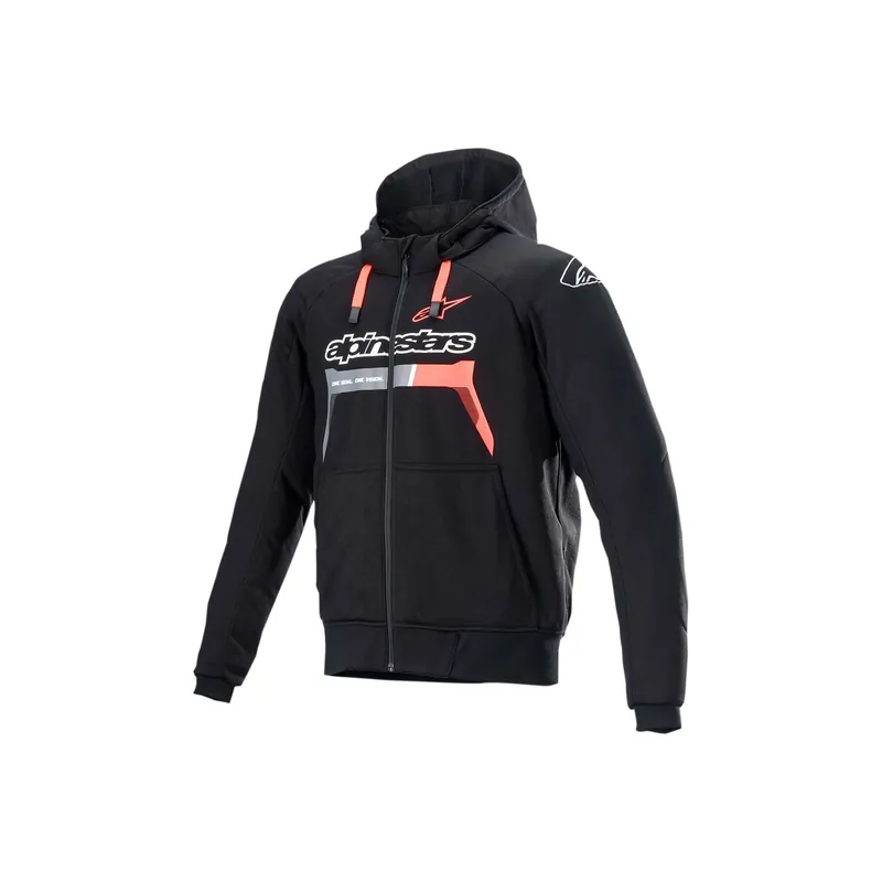 Jacke Hoodie CHROME schwarz/RD XL Jetzt Kaufen