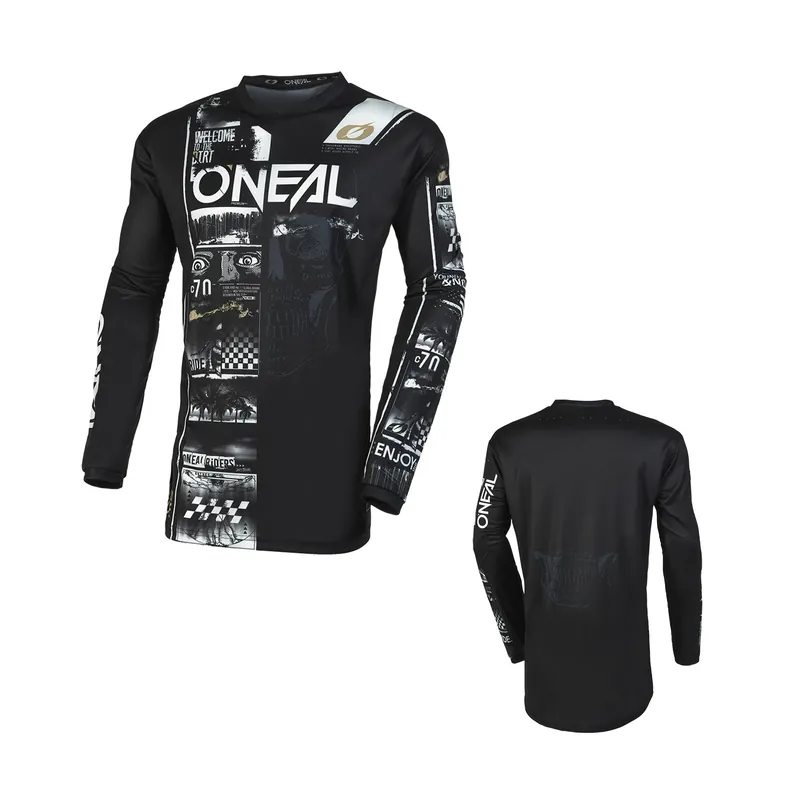O‘Neal Element Jersey V.23 Attack Schwarz Weiß Trikot MX DH MTB BMX Motocross Jetzt Kaufen