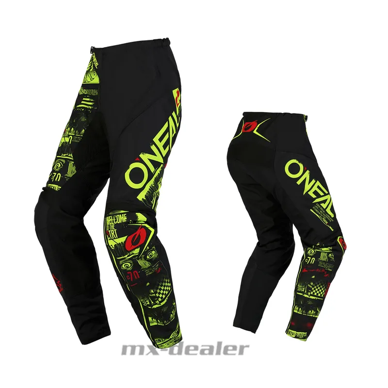 Garantierte Lieferung O´Neal Element Crosshose V.23 Attack Schwarz Neon MX Hose Enduro Quad Motocross US 42 / EU 58