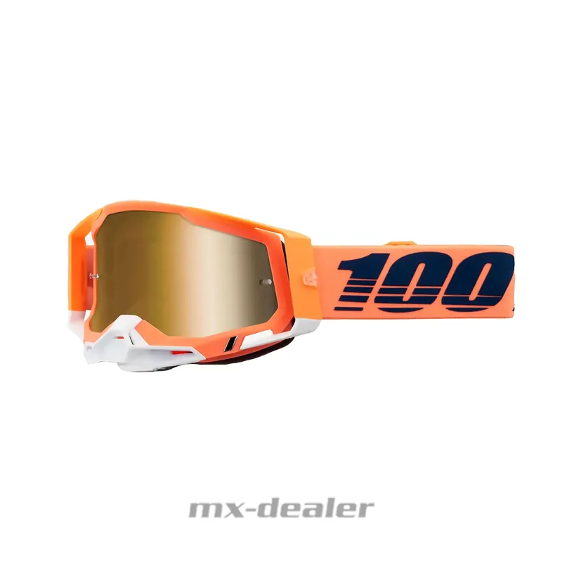 100 % Prozent Crossbrille Racecraft2 Coral verspiegelt MX Motocross Cross Brille MTB DH Bestpreis
