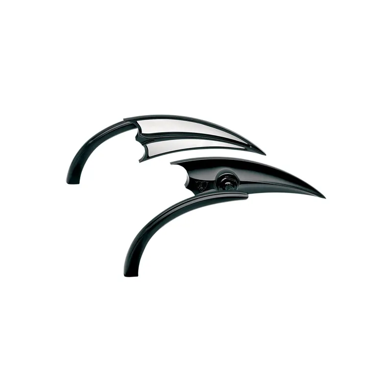 Arlen Ness Spiegel Micro Scoop dreieckig schwarz 4-1/2 Zoll 13-028 Kracherpreis