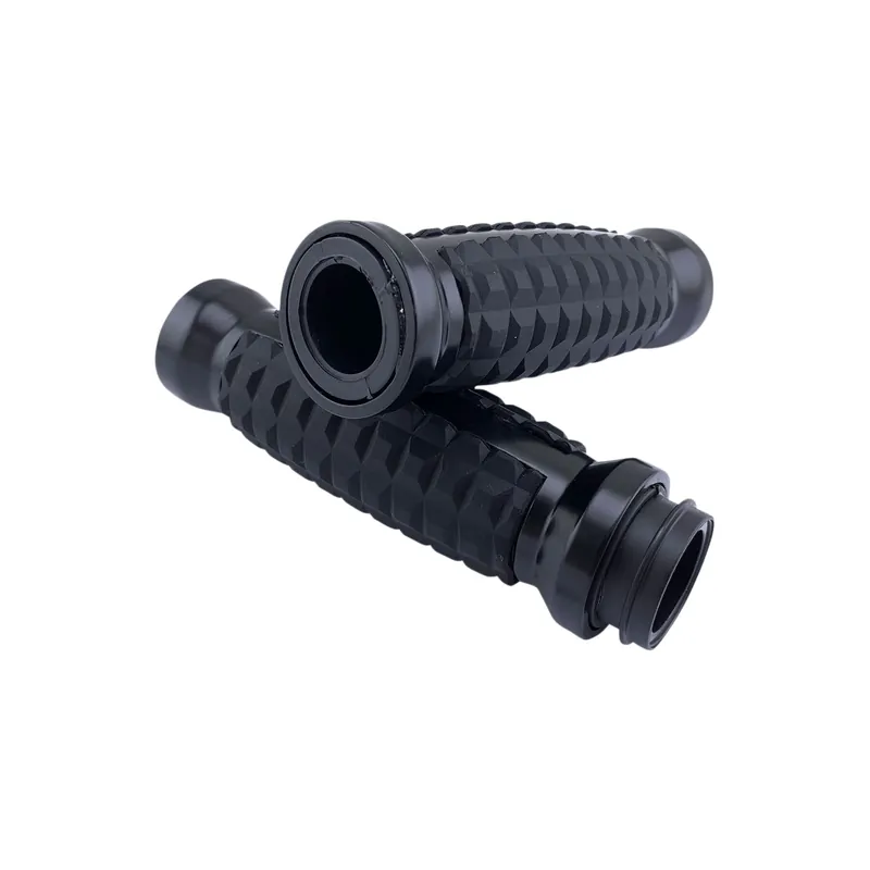Top-Seller Drag Specialties Grenade Griffe Schwarz Closed End/Black f. Harley