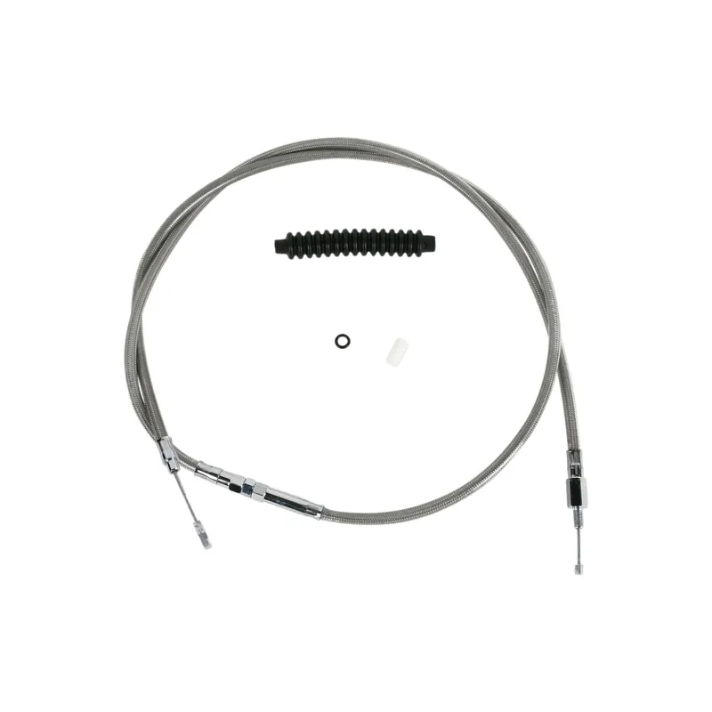 Angebot Drag Specialties High Kupplungsseil aus geflochtenem SS f. Alternate Length +10