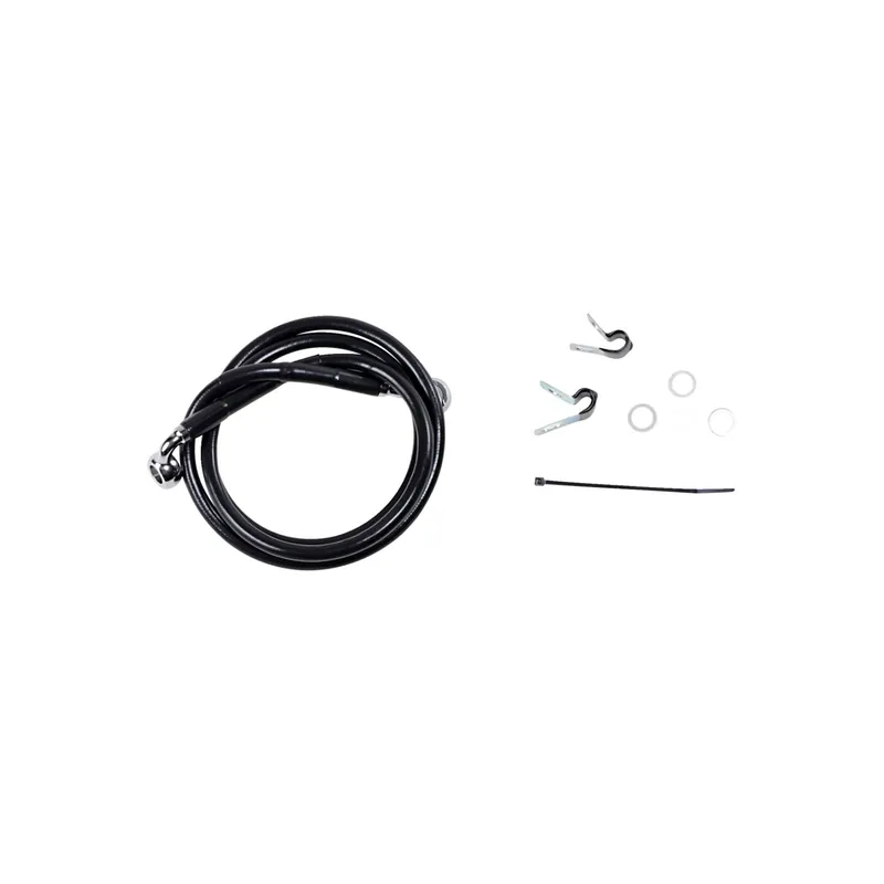 Sichere Zahlung Drag Specialties SS Bremsleitungs-Kit L4" Schwarz vorn vorn/L4" vorn f. 2544
