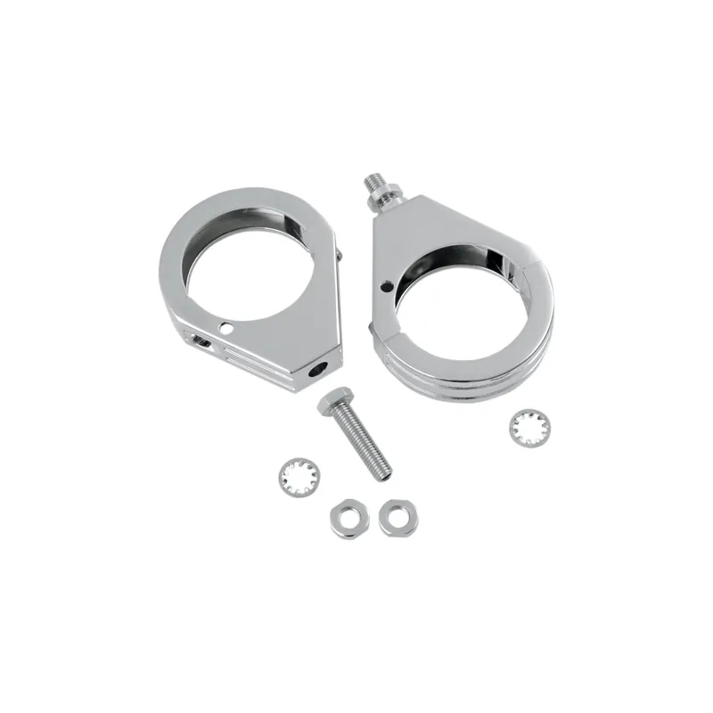 Billig Drag Specialties Gabel-Blinkerhalterungen Ø=49 mm Chrom vorn